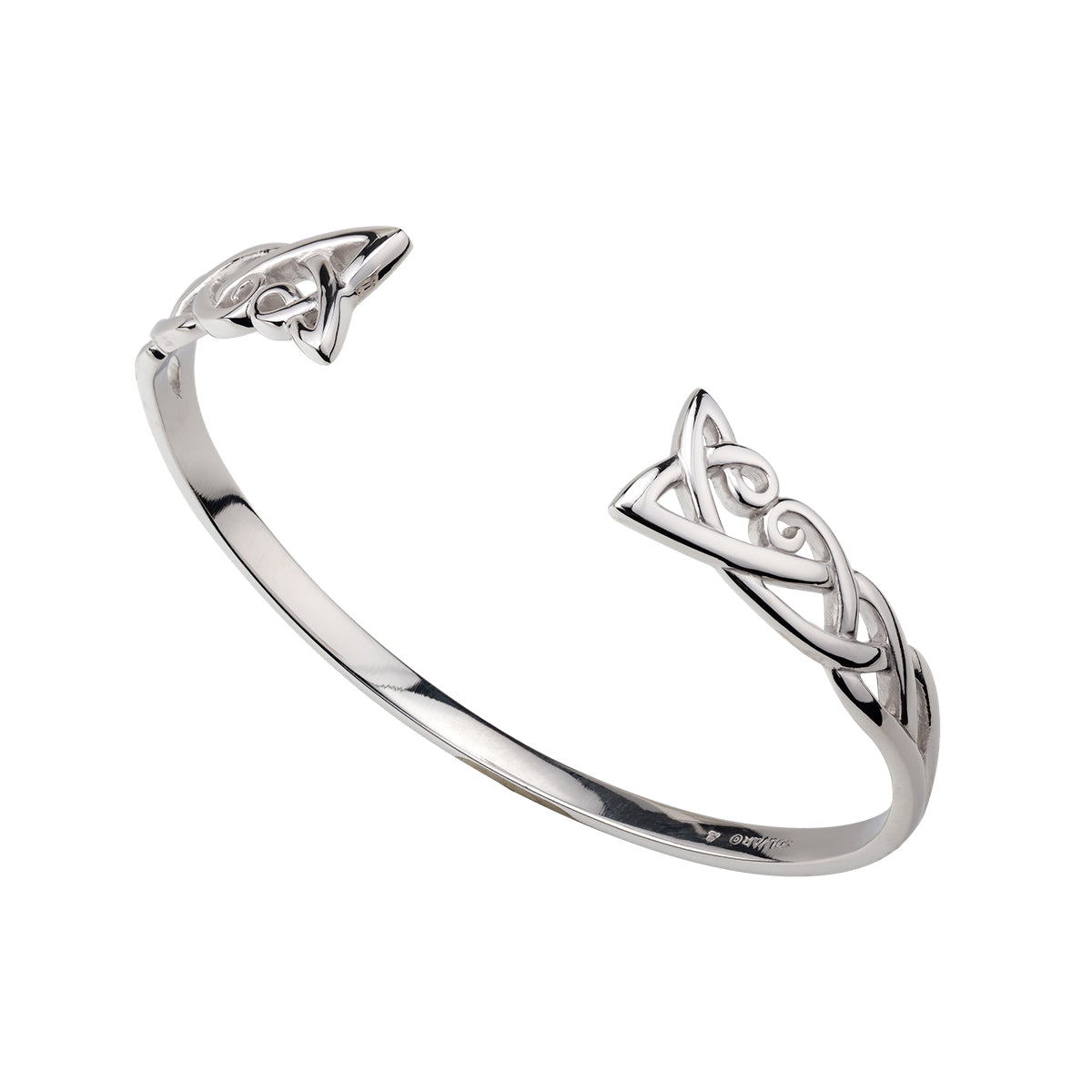 sterling silver torc bangle s5311 from Solvar