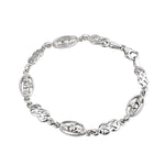 sterling silver claddagh celtic links bracelet s5339 from Solvar