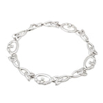 sterling silver claddagh and trinity knot bracelet s5748 from Solvar