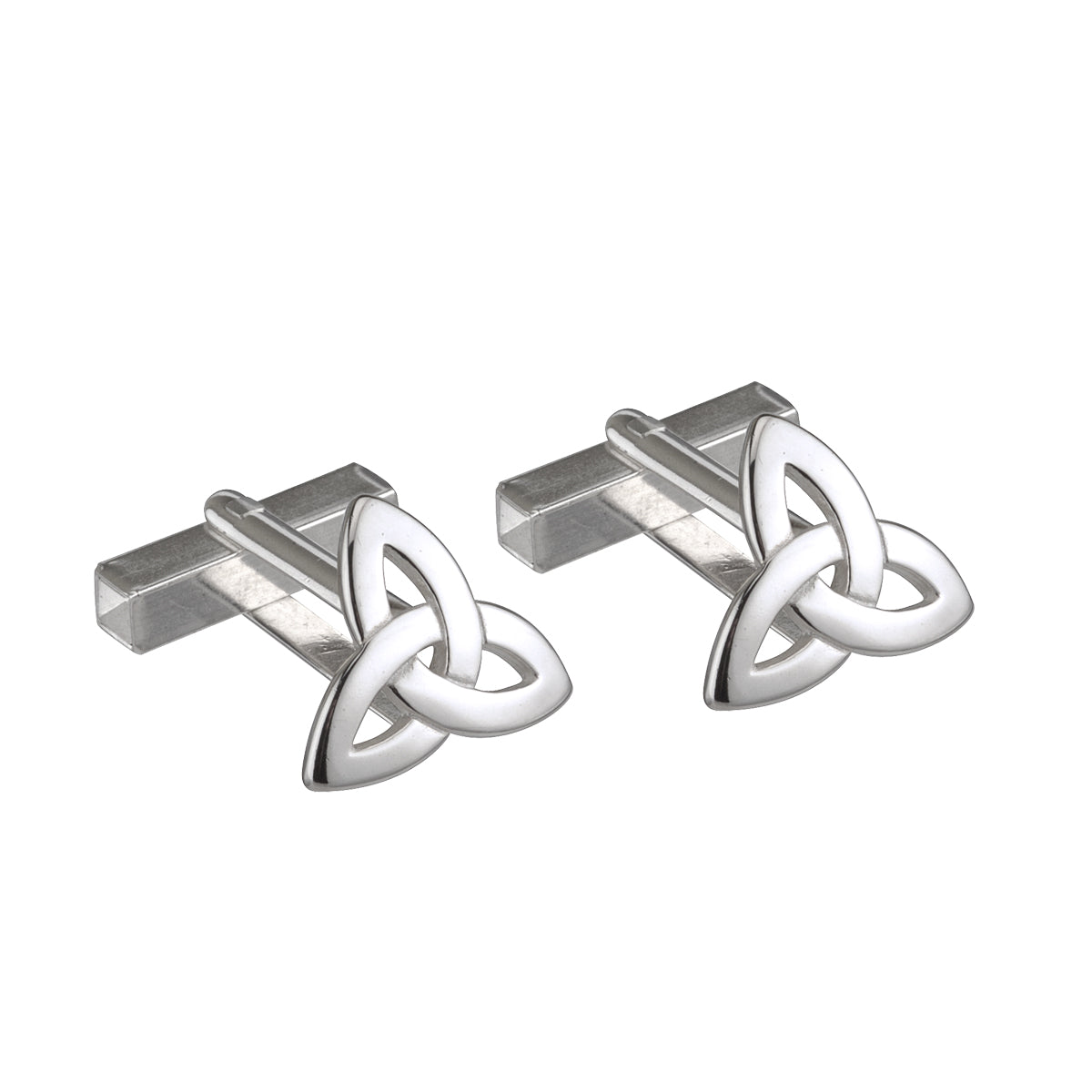 sterling silver trinity knot cufflinks s6433 from Solvar
