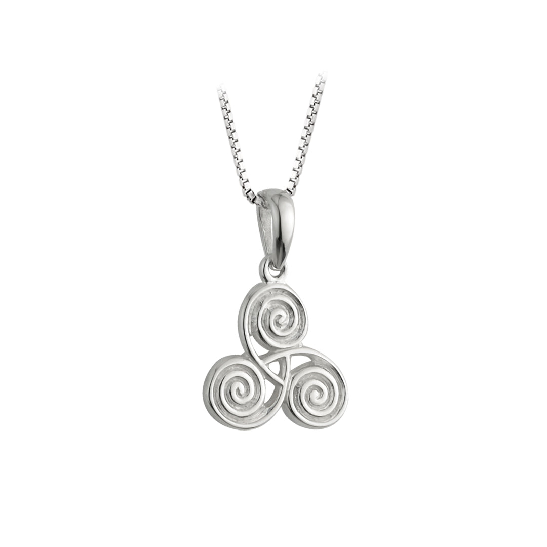 sterling silver small celtic spiral pendant s4318 from Solvar