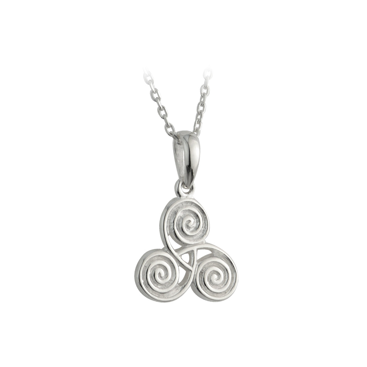 sterling silver small celtic spiral pendant s4318 from Solvar