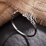 styled image of sterling silver torc bangle s5311 from Solvar