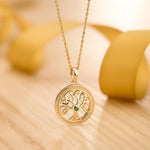 lifestyle image of celtic tree of life pendant from Solvar