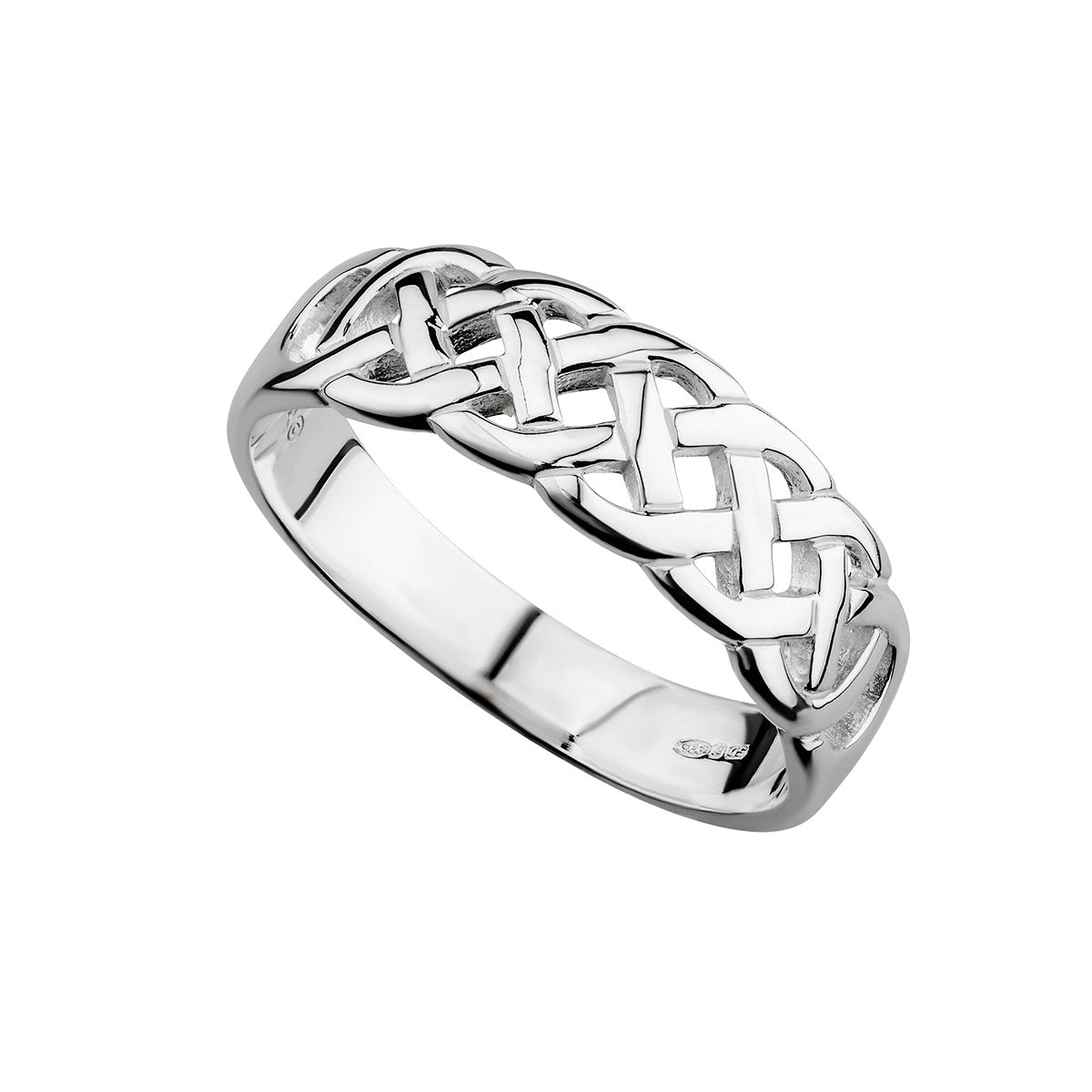 sterling silver celtic woven ring s2405 from Solvar