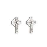 sterling silver cross stud earrings s33387 from Solvar