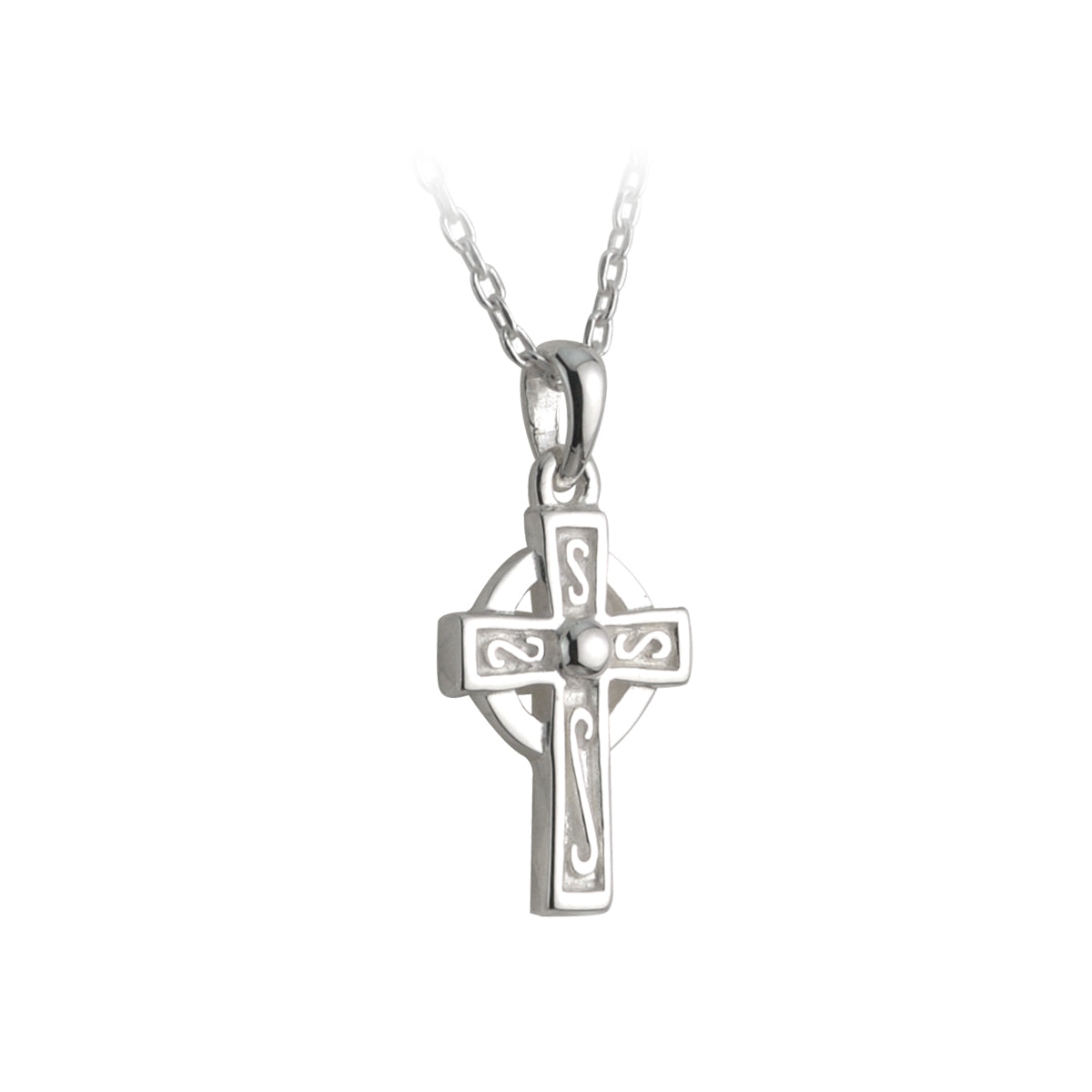 sterling silver kids cross pendant s44722 from Solvar