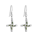 stock message of connemara marble st brigids cross drop earrings s34334 from Solvar