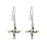 stock message of connemara marble st brigids cross drop earrings s34334 from Solvar