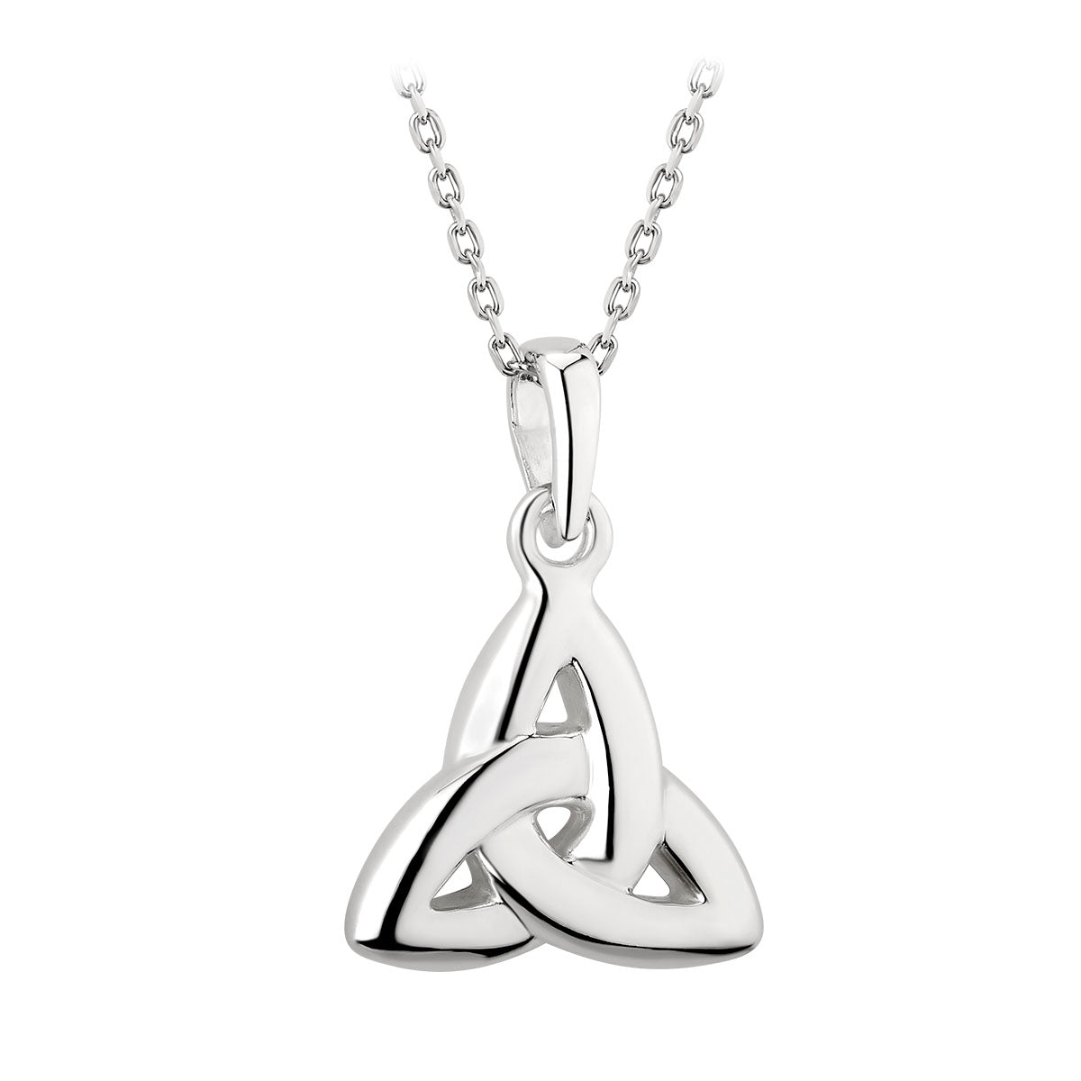 sterling silver double sided trinity knot pendant s44132 from Solvar