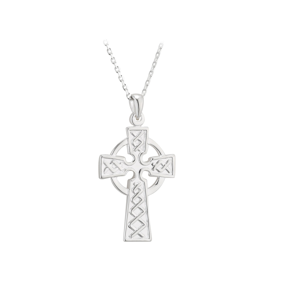 sterling silver embossed celtic cross pendant s4934 from Solvar