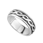 mens sterling silver celtic ring s2649 from Solvar