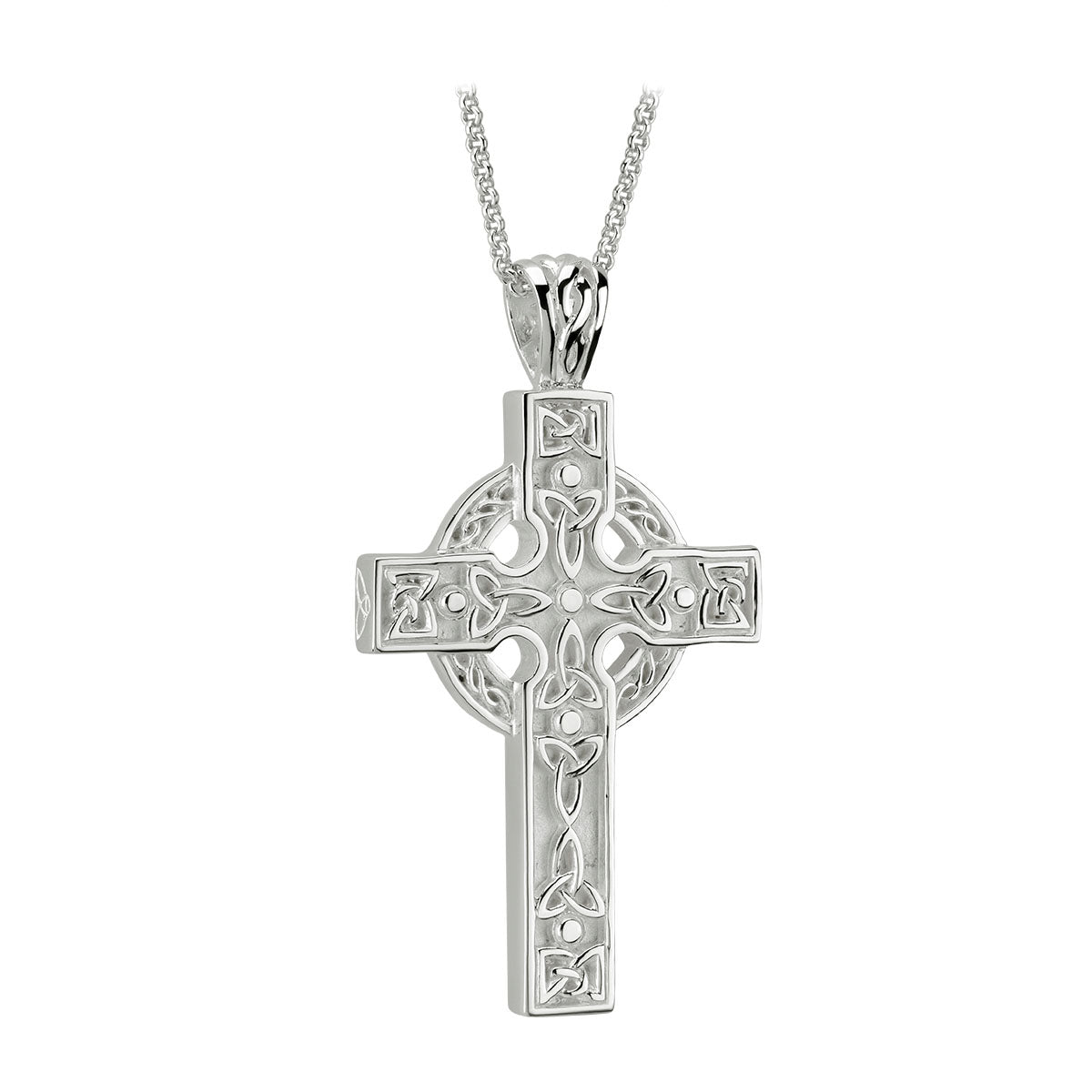 sterling silver heavy celtic cross pendant large s4797 from Solvar