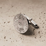 lifestyle image of History of Ireland cufflinks from Solvar
