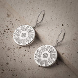 lifestyle image of history of ireland drop earrings 