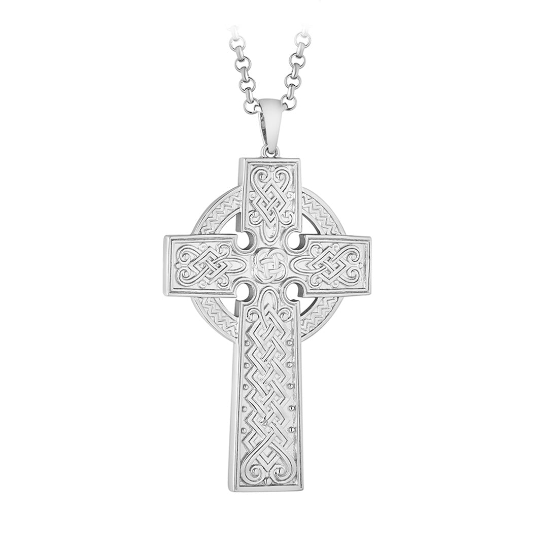 Product image of Sterling Silver Large Celtic Cross Pendant from Solvar jewellery
