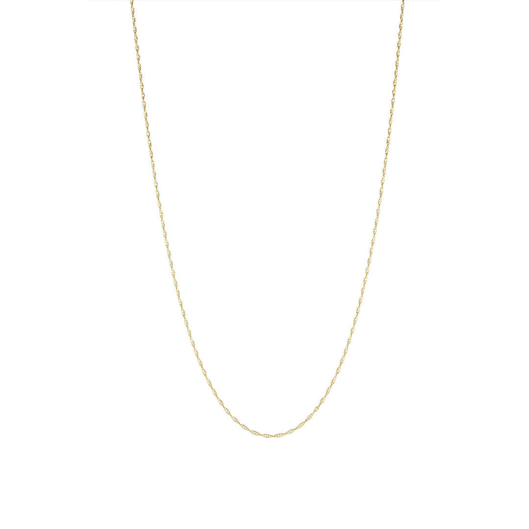Stock image of 18-inch gold sing chain 1