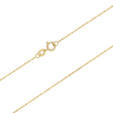 Stock image of 18-inch gold sing chain 2