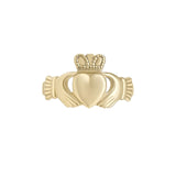 stock image of  traditional 10k gold mens claddagh ring s2529 from Solvar 3