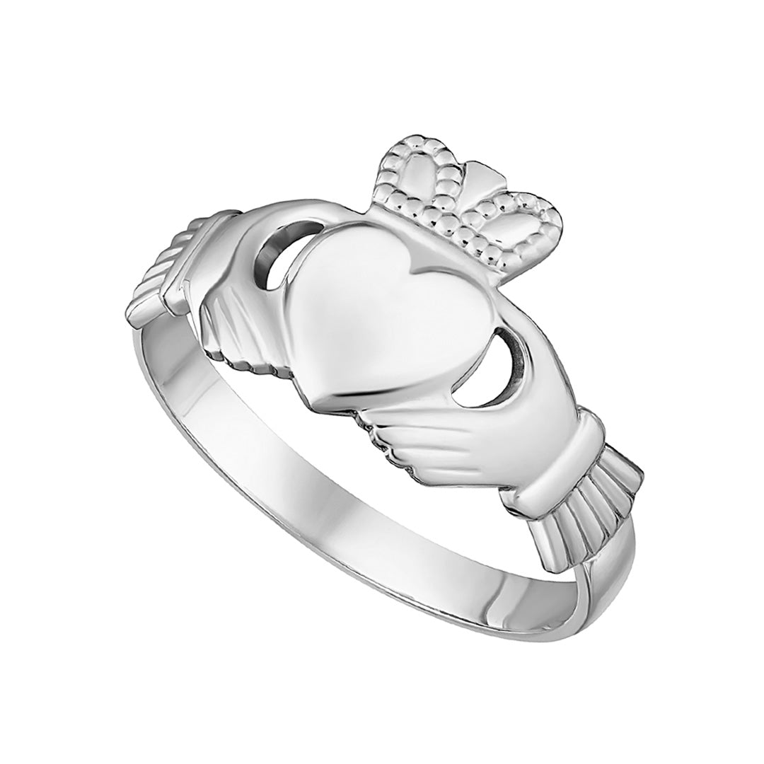 Irish Claddagh ring in silver from Solvar