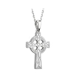 sterling silver engraved celtic cross pendant s4728 from Solvar