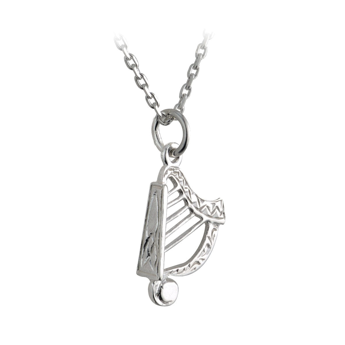 sterling silver small harp pendant s4590 from Solvar