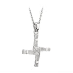 sterling silver st brigid cross pendant s4974 from Solvar