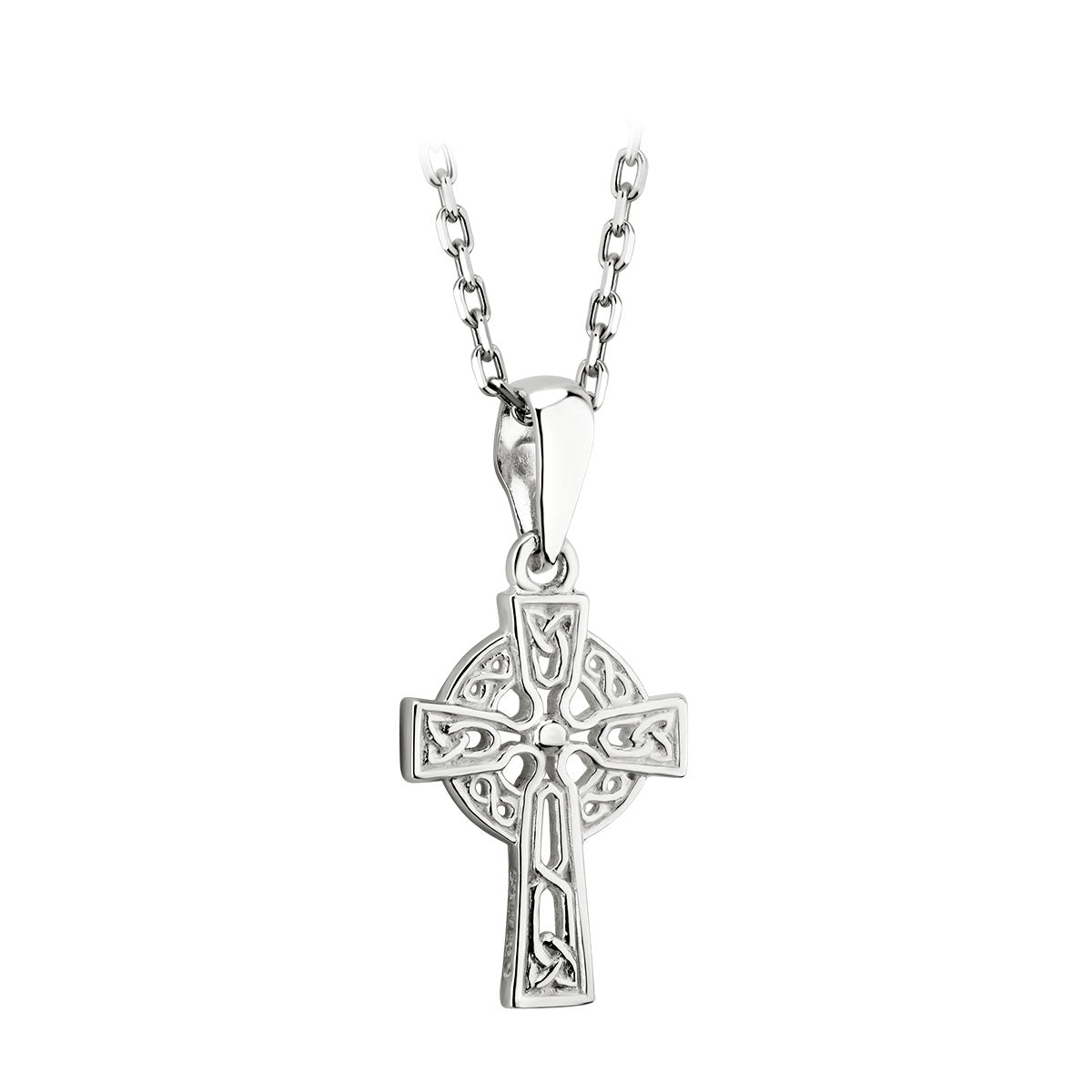 sterling silver tiny filagree celtic cross pendant s44860 from Solvar