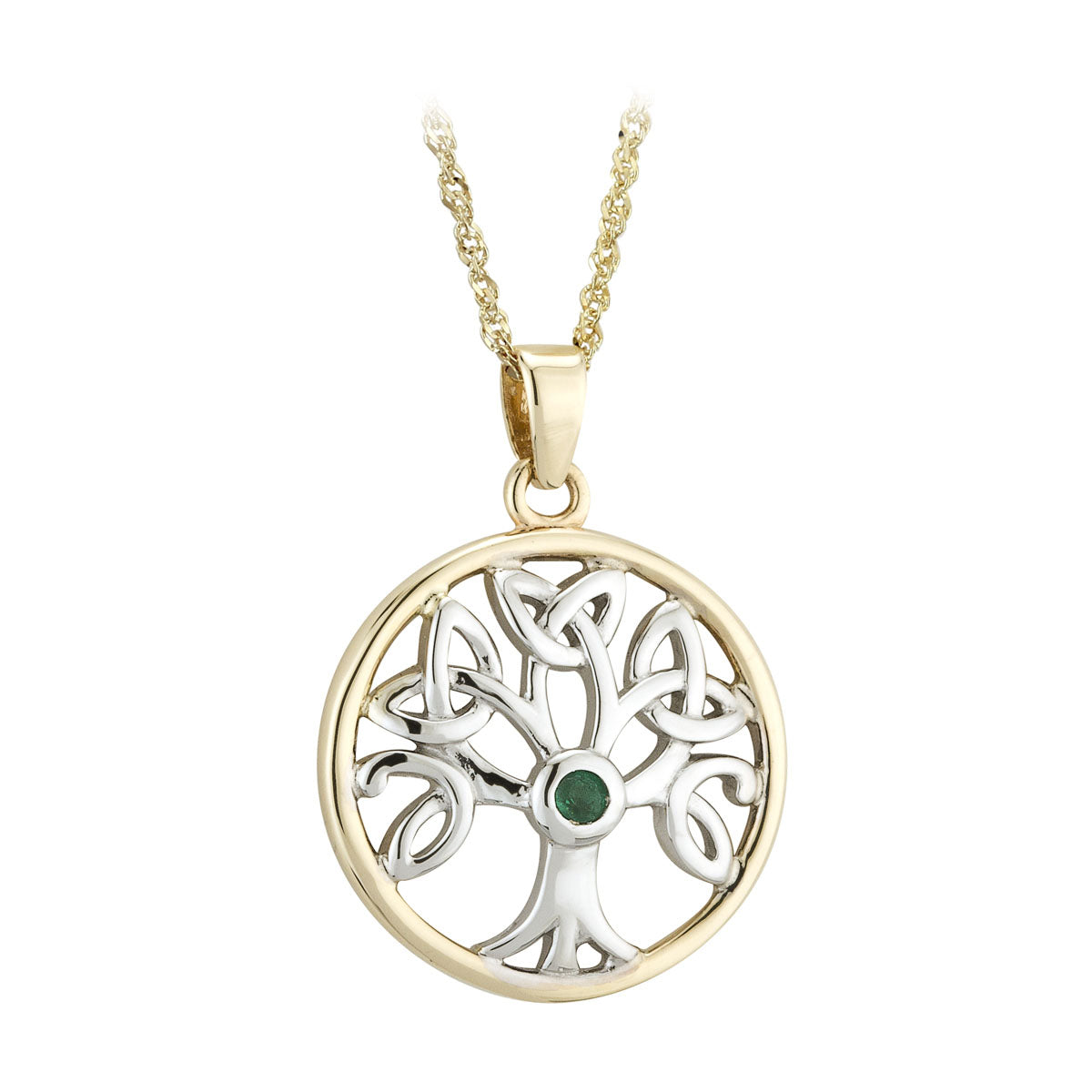 14k gold tree of life pendant s46078 from Solvar