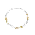 Stock image of Solvar Gold And Silver Celtic Bracelet S50151