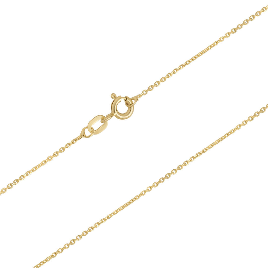 Stock image of 14k gold 18-inch rolo chain 2