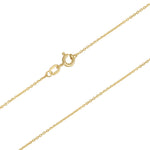 Stock image of 14k gold 18-inch rolo chain 2