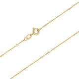 Stock image of 14k gold 18-inch rolo chain 2